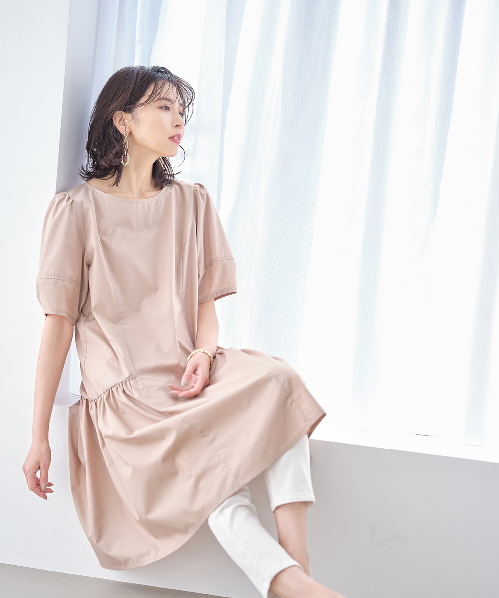 ランタンスリーブワンピース
