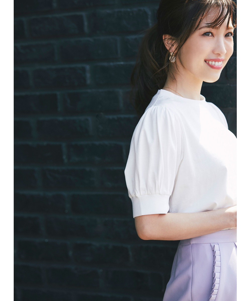 《マシェリコラボ》パフスリーブTシャツ