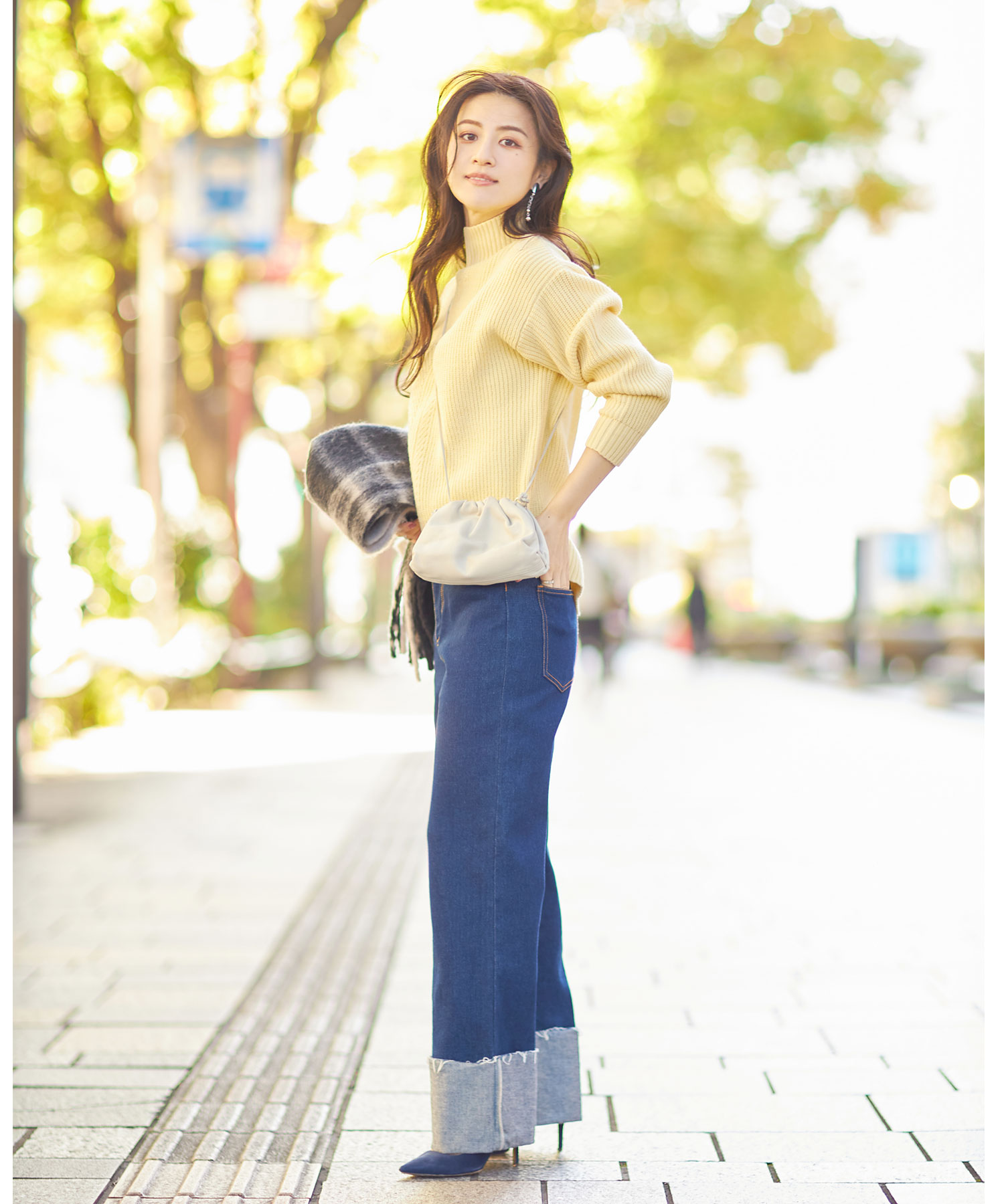 金子麻貴さん着用》ボリュームスリーブシャツ