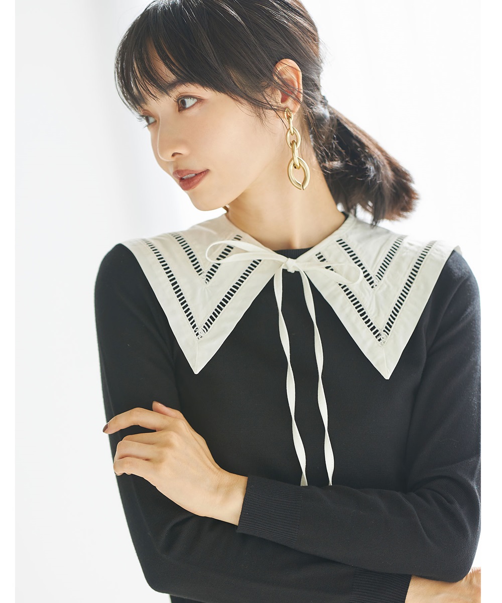【@si_chaaaanさんコラボ】ハシゴレース付け衿