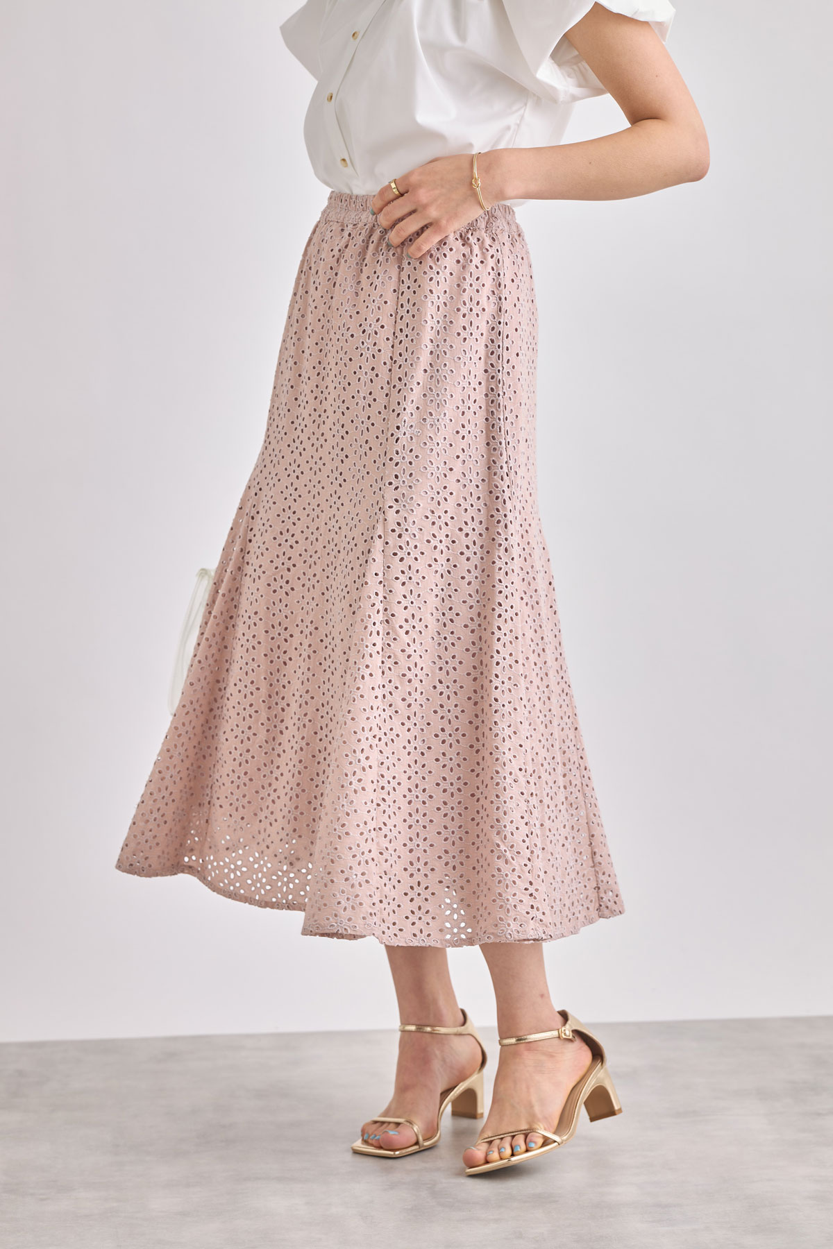 コットンレースマーメイドスカート