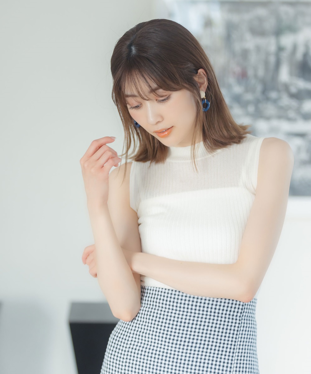 ラメリブノースリーブプルオーバー《NEW Style》