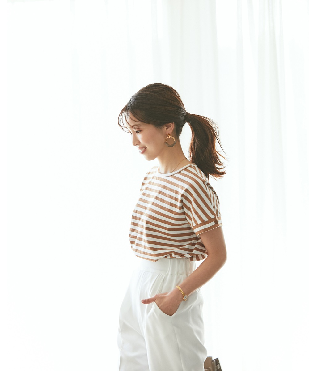 マシェリコラボ》タックギャザーフレアスカート