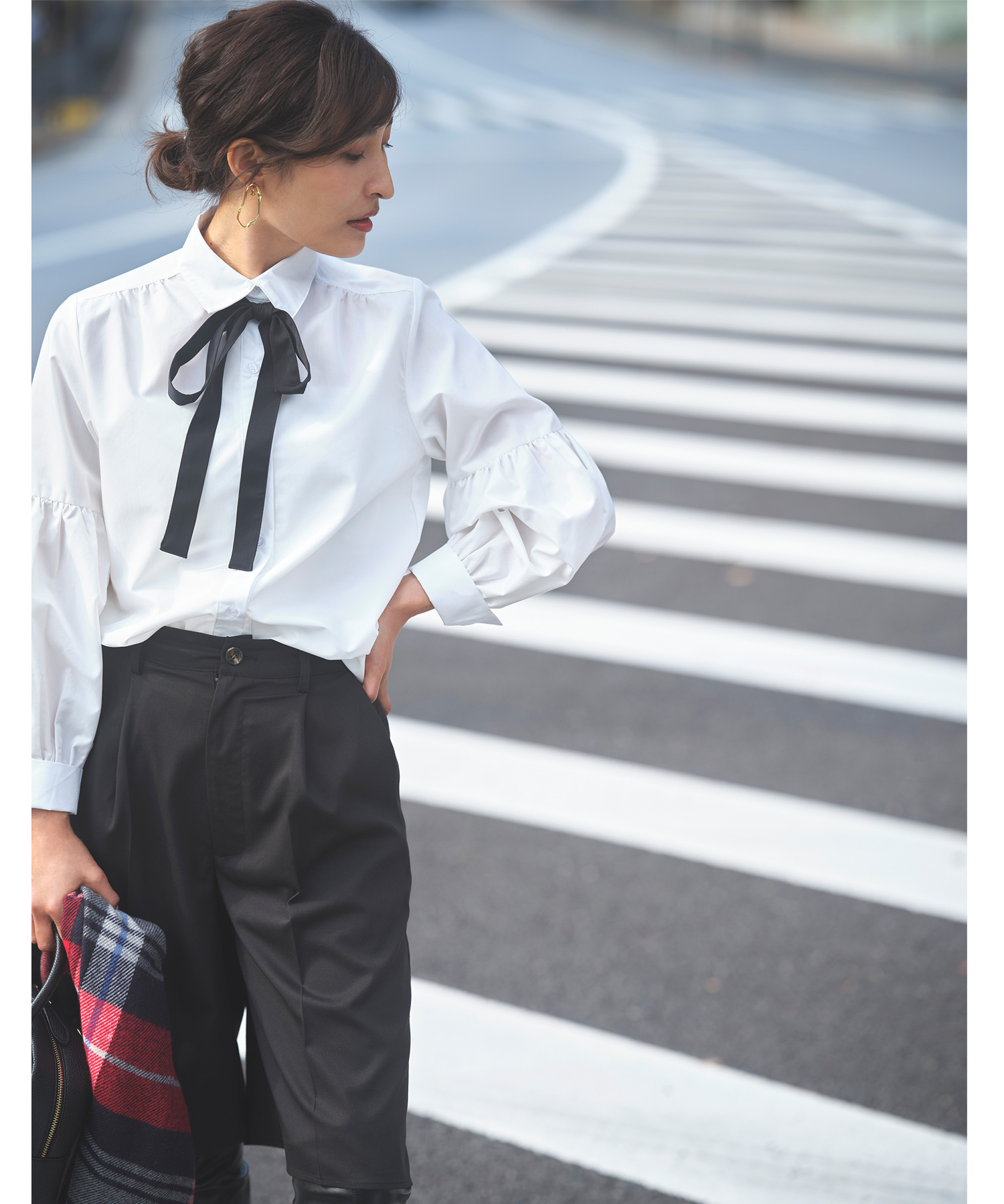 【3/15 SpringSALE】センタープレスバミューダパンツ＊SALE品につき返品/交換/注文確定後の変更キャンセル不可＊