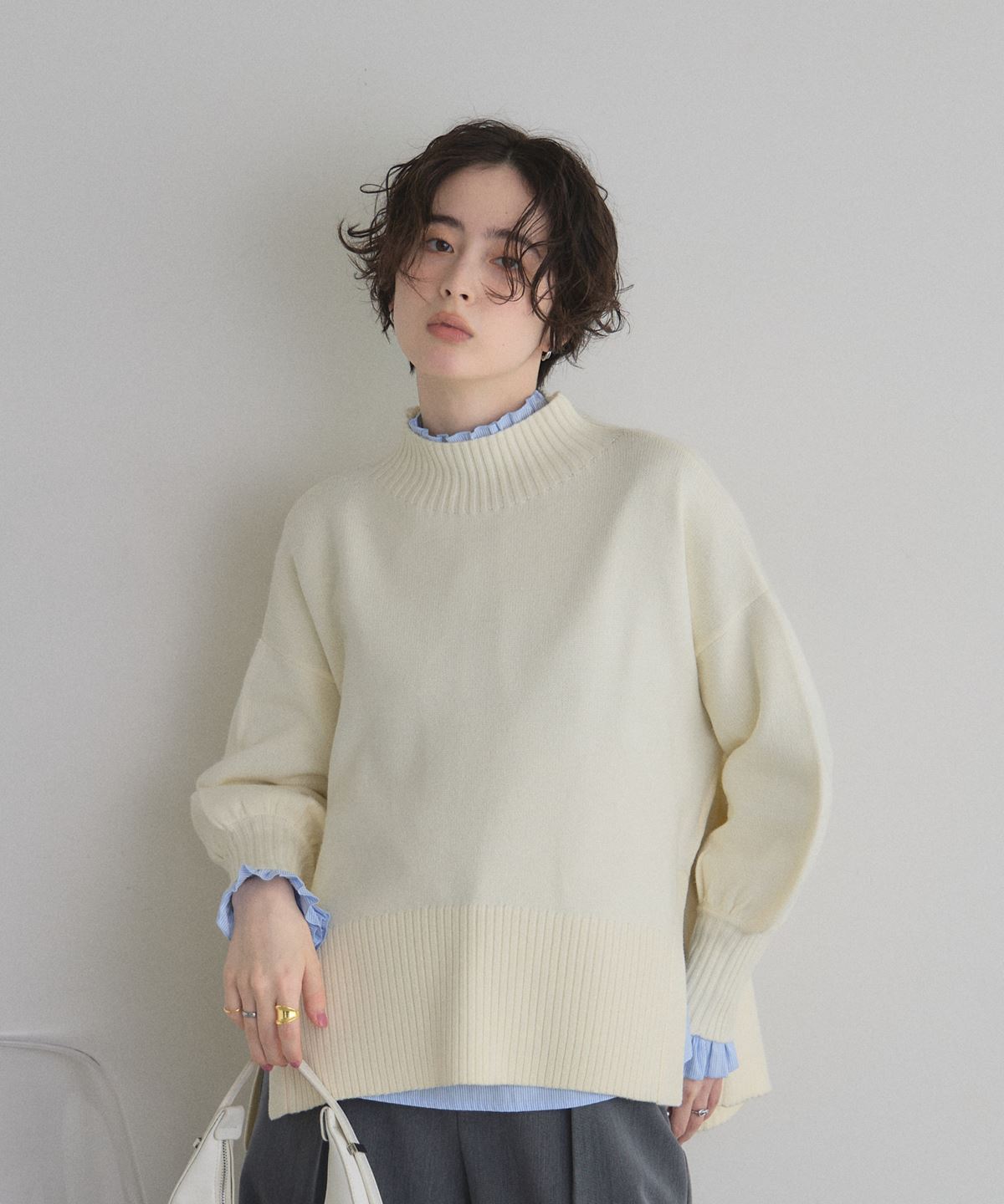 11月23日新色＆再販！【LONG SELLER】シアバターオーバーサイズスリットニットプルオーバー