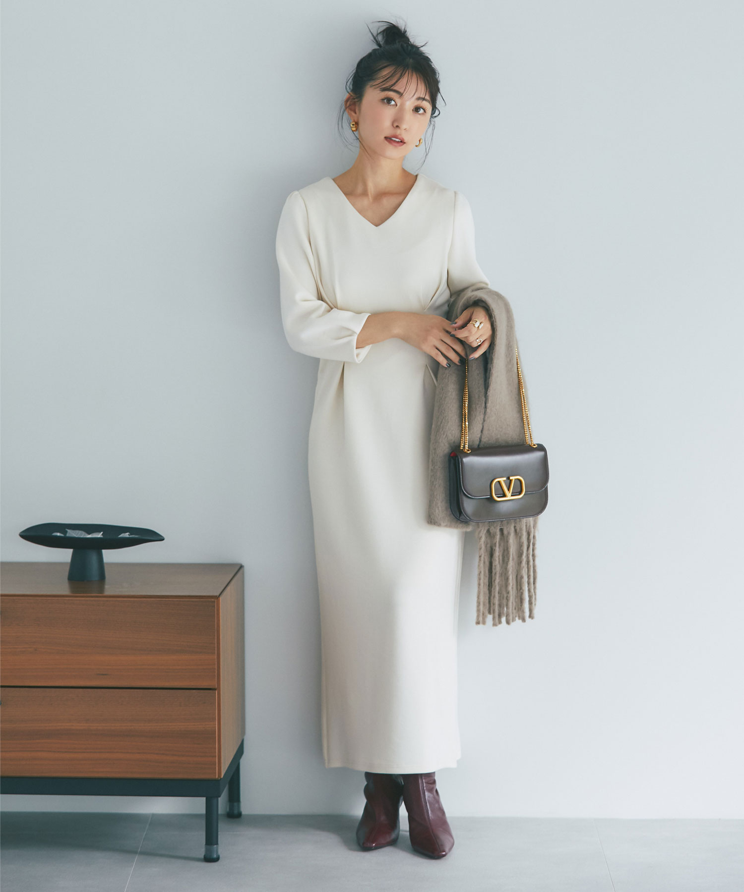 【yuumiさんコラボ】ダンボールポンチタックワンピース※店舗販売は1月22日～となります