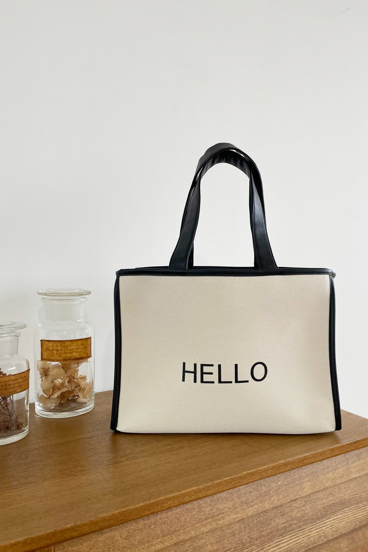 Helloキャンバストートバッグ
