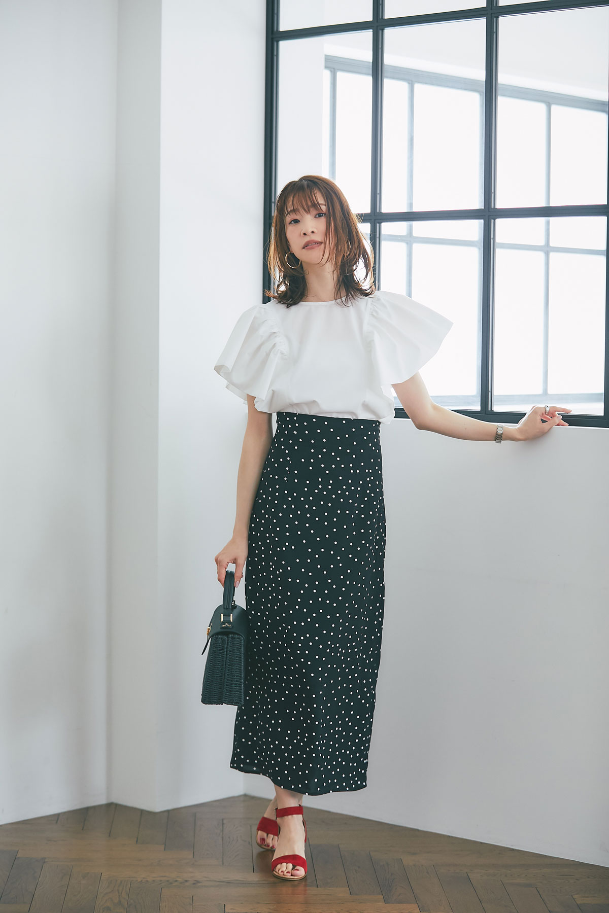 【石井亜美さん着用】【佐藤匠さん着用】【成瀬愛里さん着用】【@sa_youuさん着用】ハイウエストナロースカート