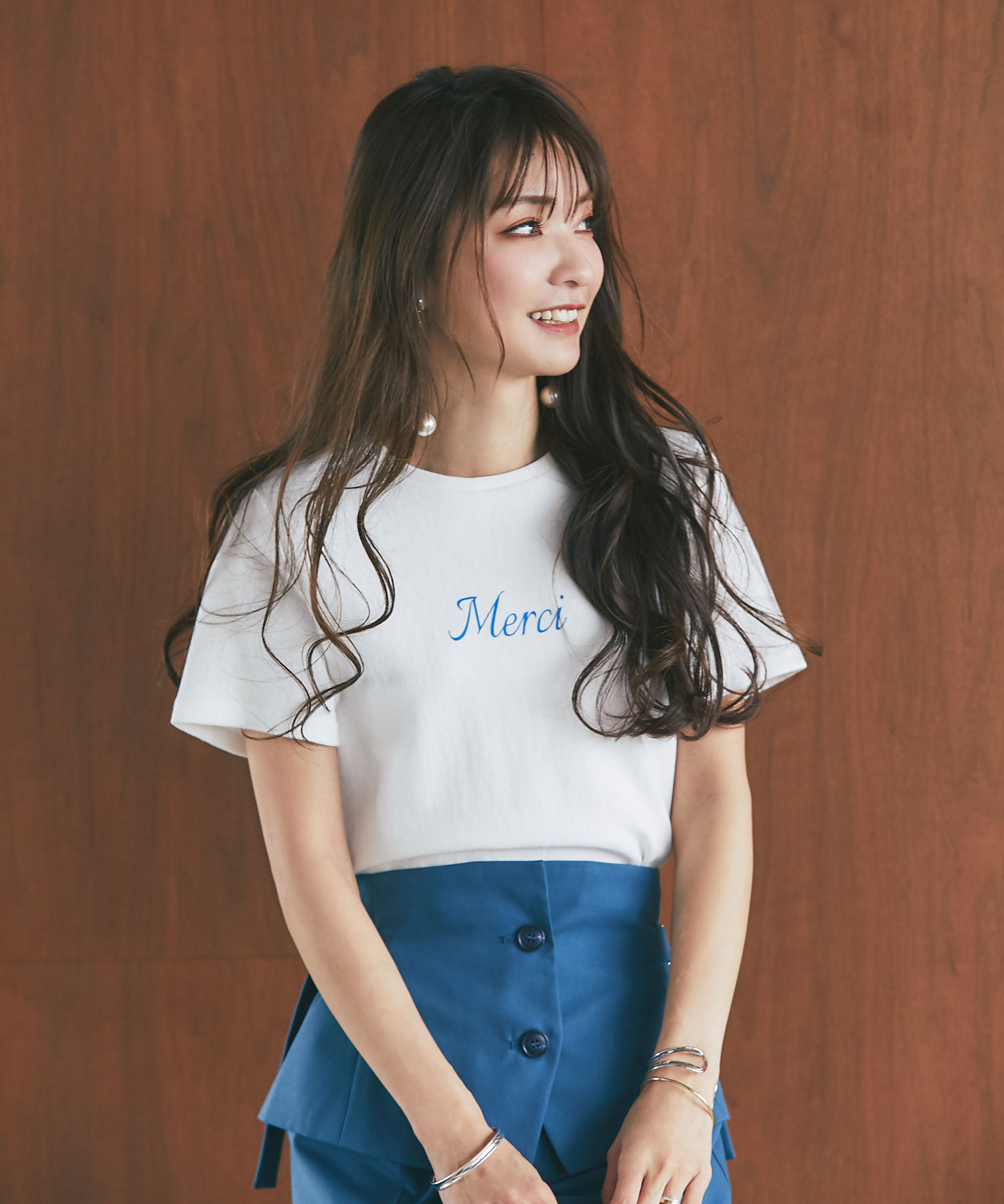 6月17日午前0:00WEB限定再販！【成瀬愛里さん着用】メルシーTシャツ