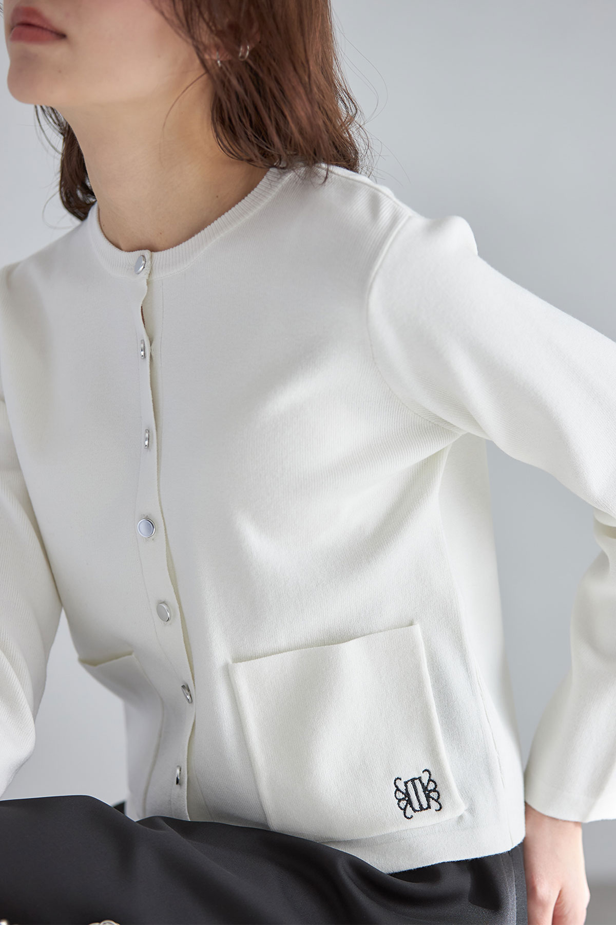 エンブロイダリージャケットカーディガン