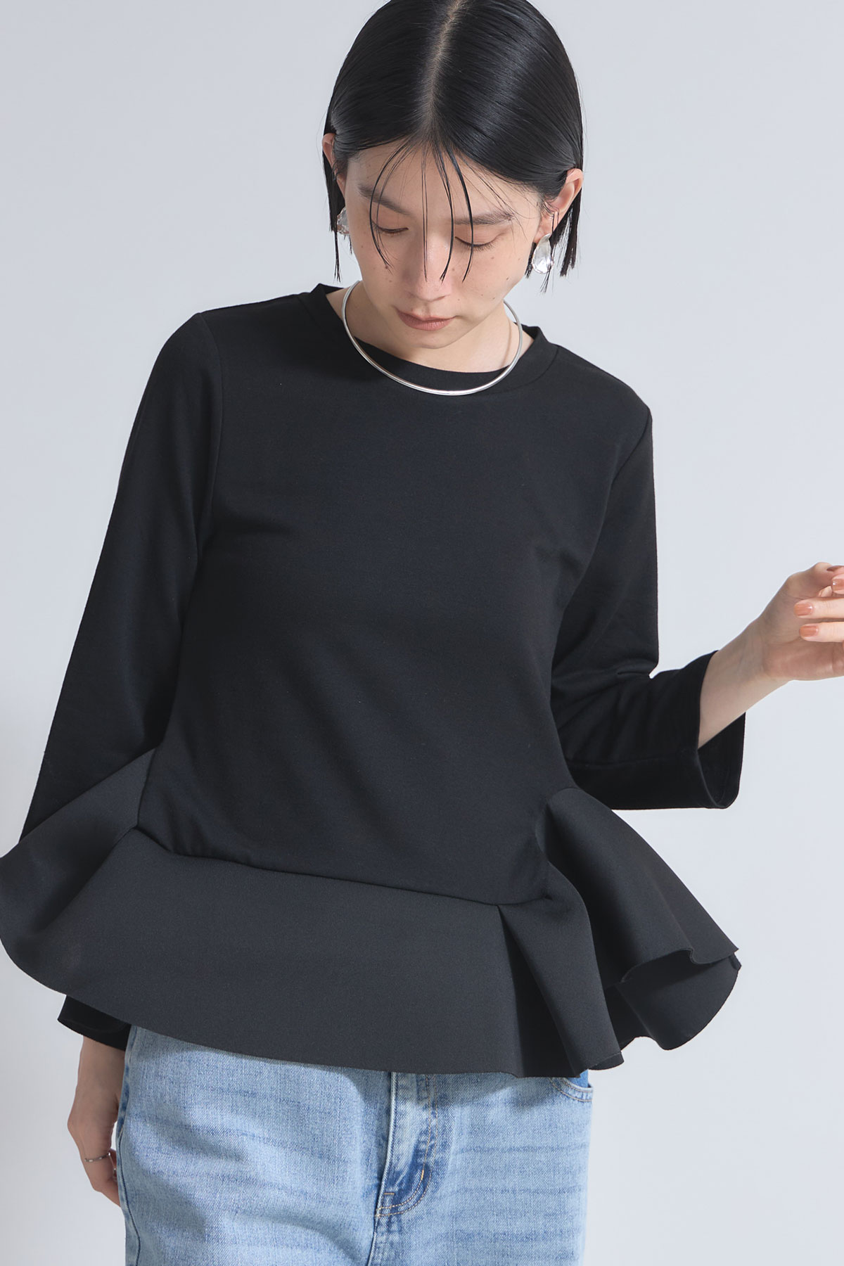 10月3日WEB限定再販！3Dボンディングペプラムトップス