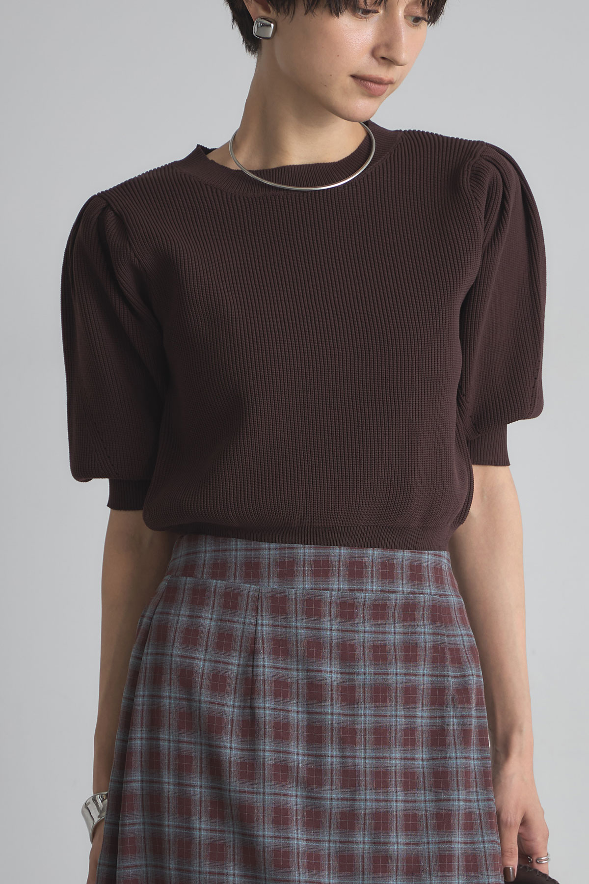 9月20日WEB限定再販！【LONG SELLER】ボリュームスリーブスポンジニット