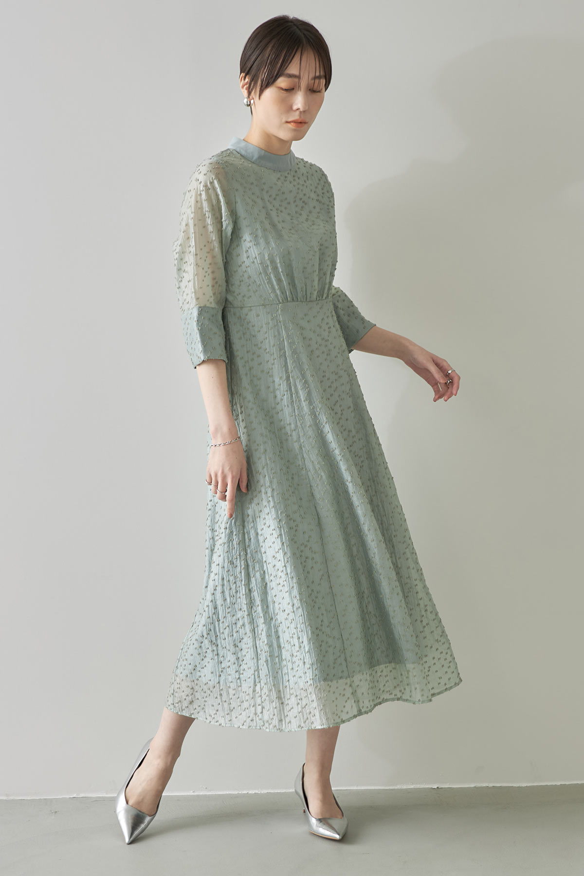 6月5日オフィシャルサイト限定再販！3Dドットシアーワンピース