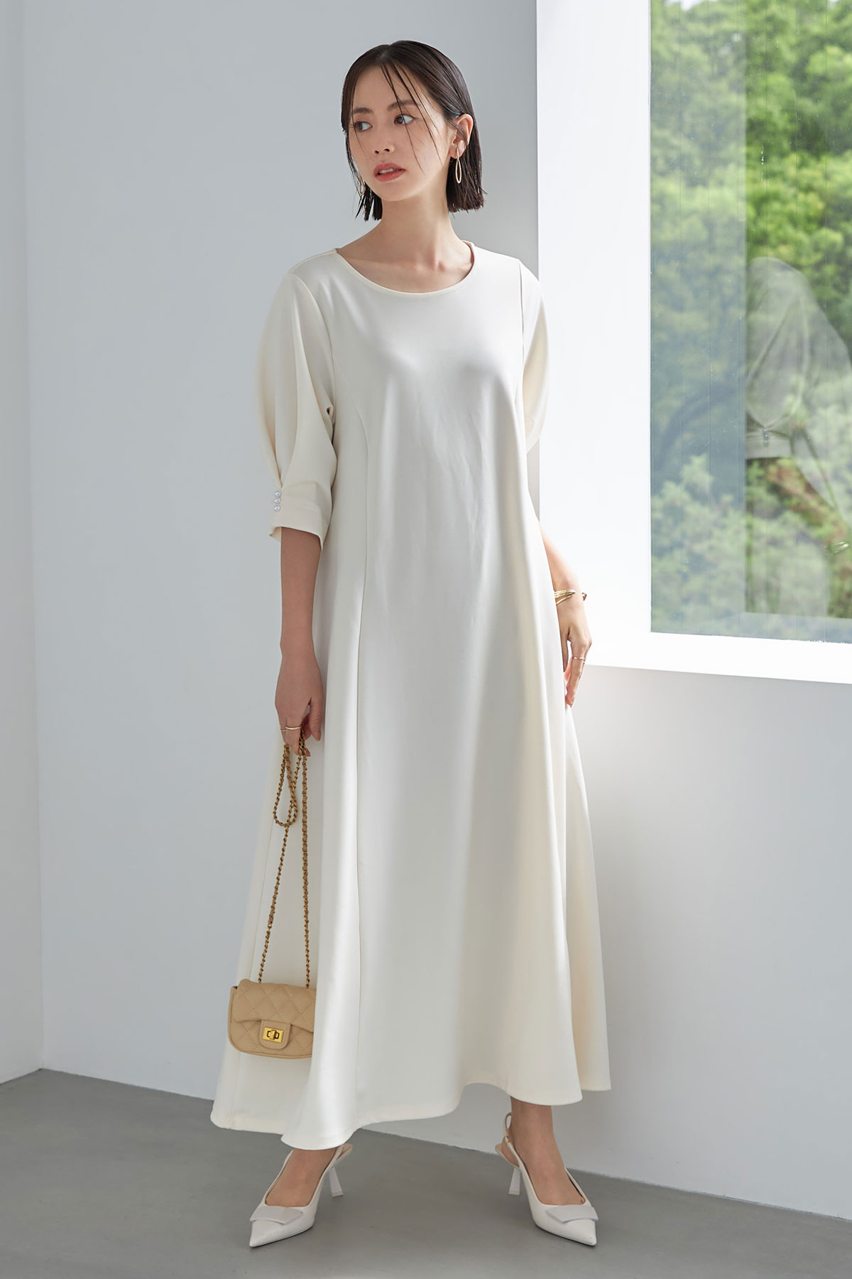 【@maria_r_t_yさんコラボ】カットフレアワンピース＊SALE品につき返品/交換/注文確定後の変更キャンセル不可＊