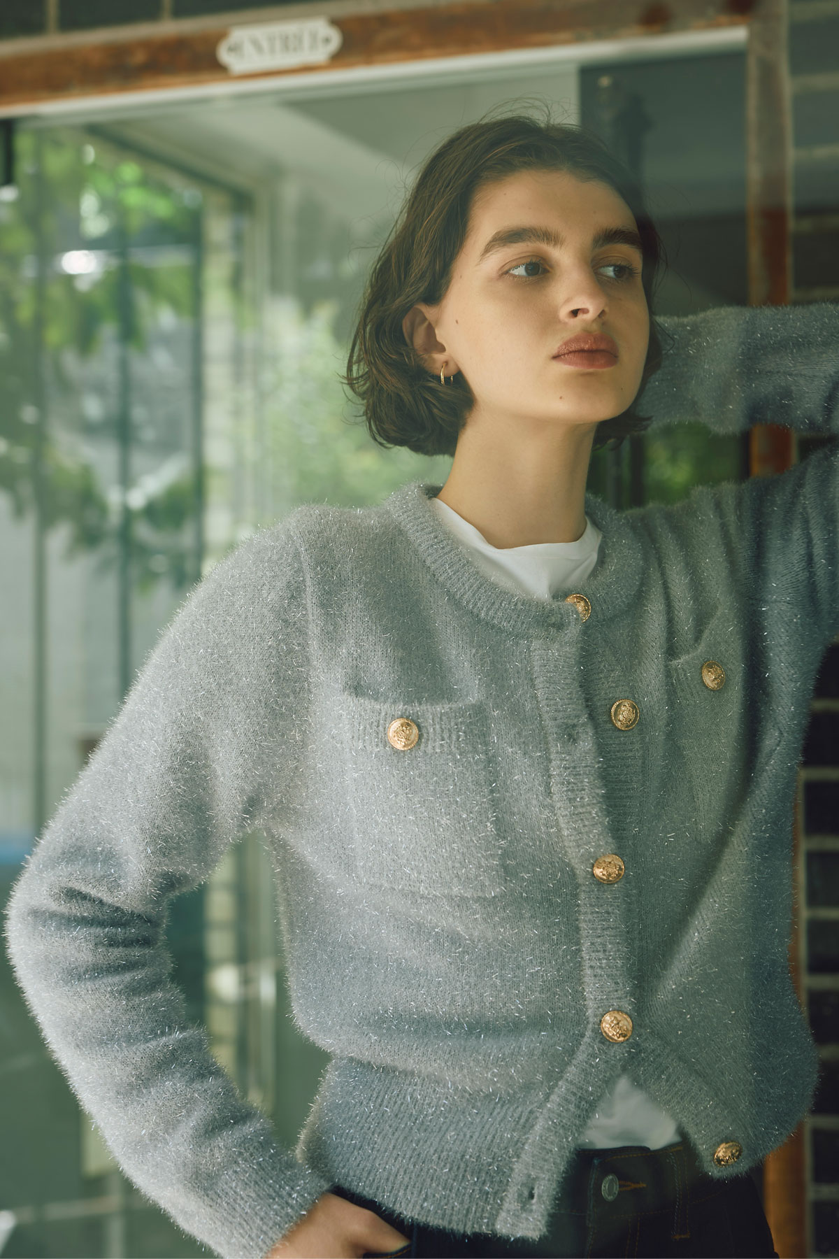 【SALE】12/7 HolidaySALE！ラメシャギーカーディガン＊SALE品につき返品/交換/注文確定後の変更キャンセル不可＊