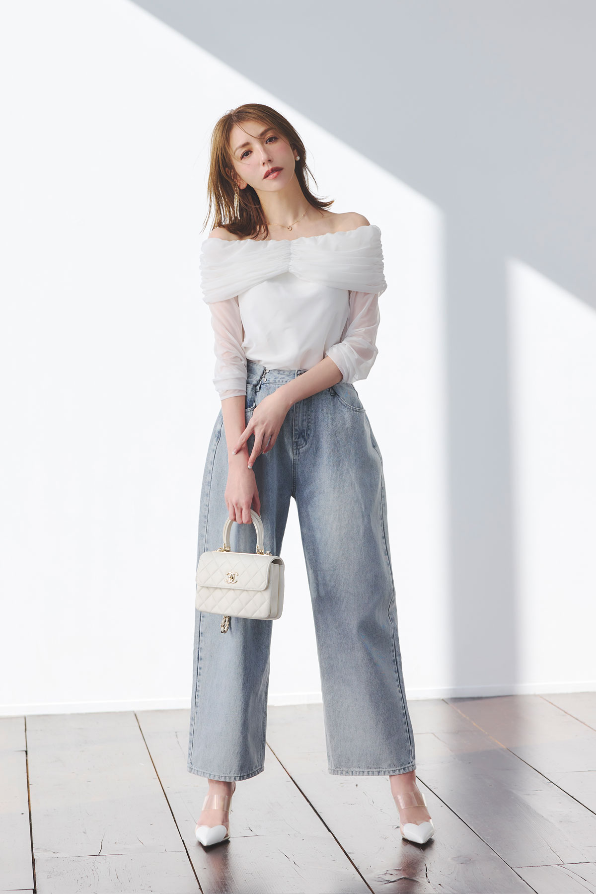 11月4日WEB限定再販！【美香さん着用】ウエストフックタックデニム