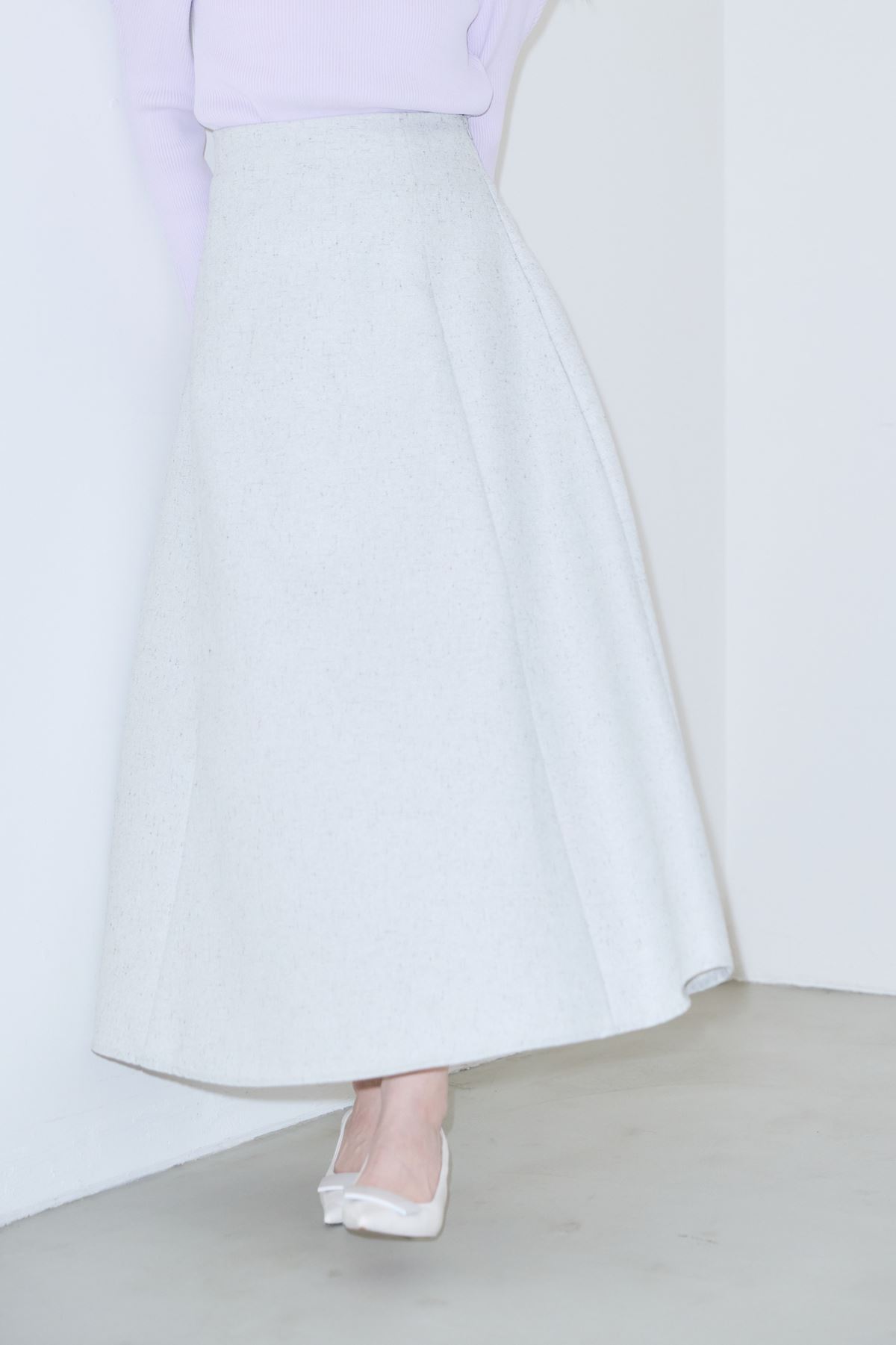 【SALE】ツイードフレアスカート＊SALE品につき返品/交換/注文確定後の変更キャンセル不可＊