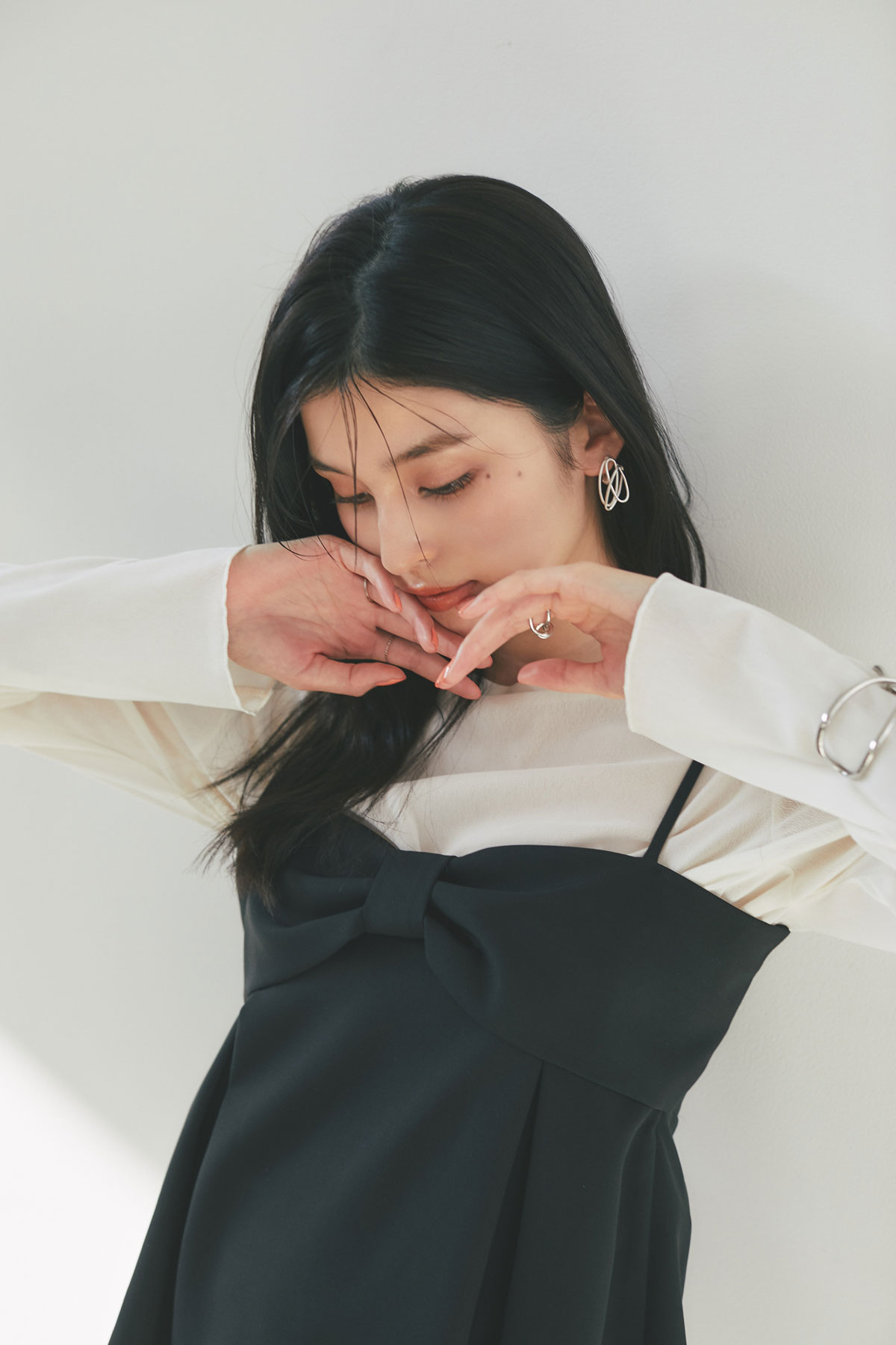 【SPRING SALE】大人リボンキャミチュニック＊SALE品につき返品/交換/注文確定後の変更キャンセル不可＊