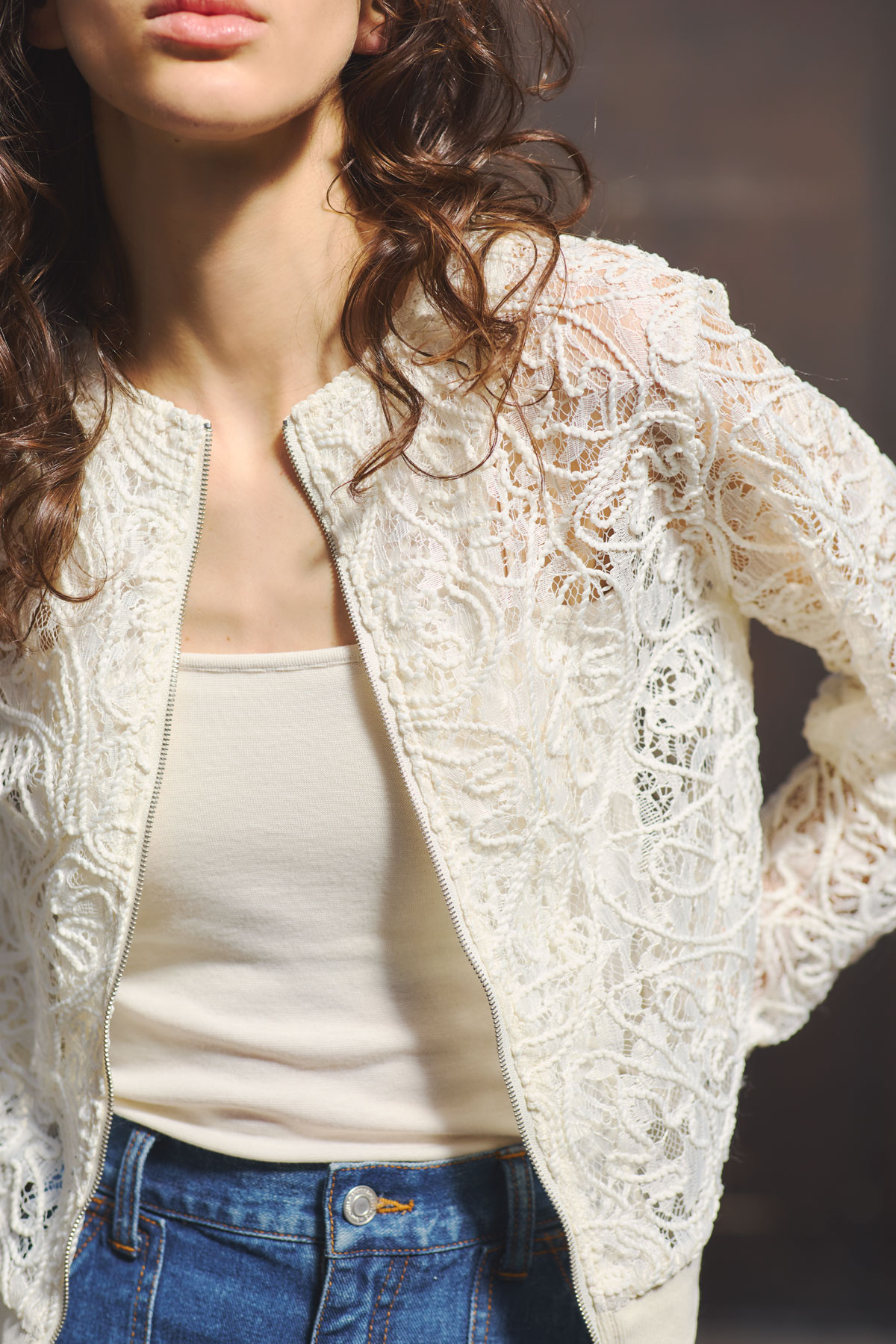 ロープレースブルゾン