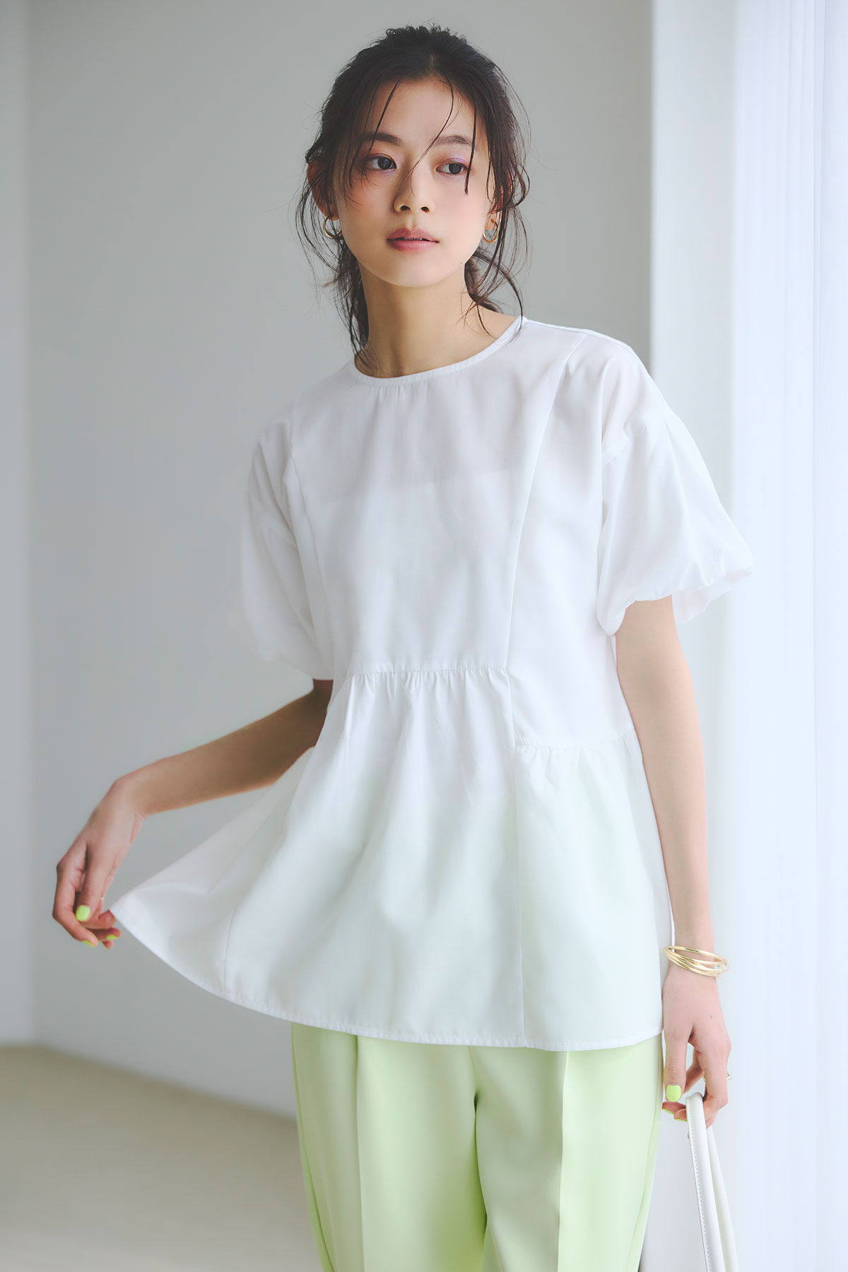 【松木育未さん着用】ボリュームブラウス＊SALE品につき返品/交換/注文確定後の変更キャンセル不可＊