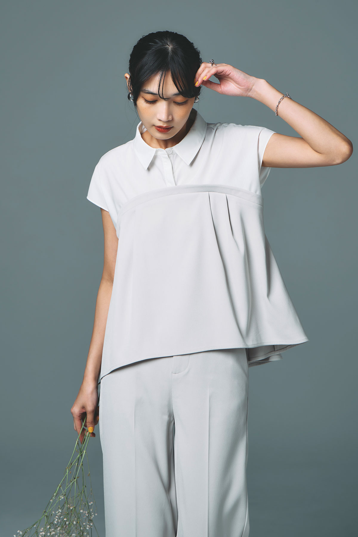 【林田岬優さん着用】ビスチェドッキングブラウス＊SALE品につき返品/交換/注文確定後の変更キャンセル不可＊