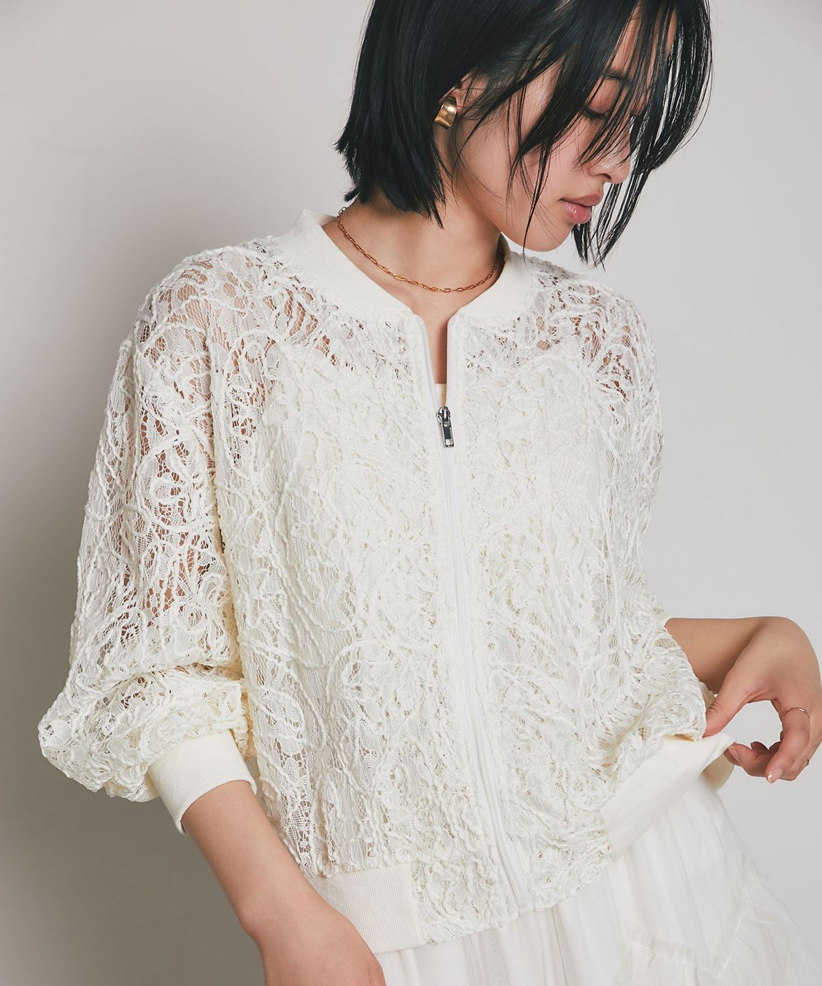 コードレースシアーブルゾン