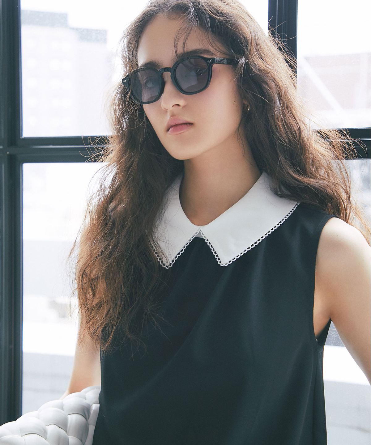 ピコレースカラーノースリトップス