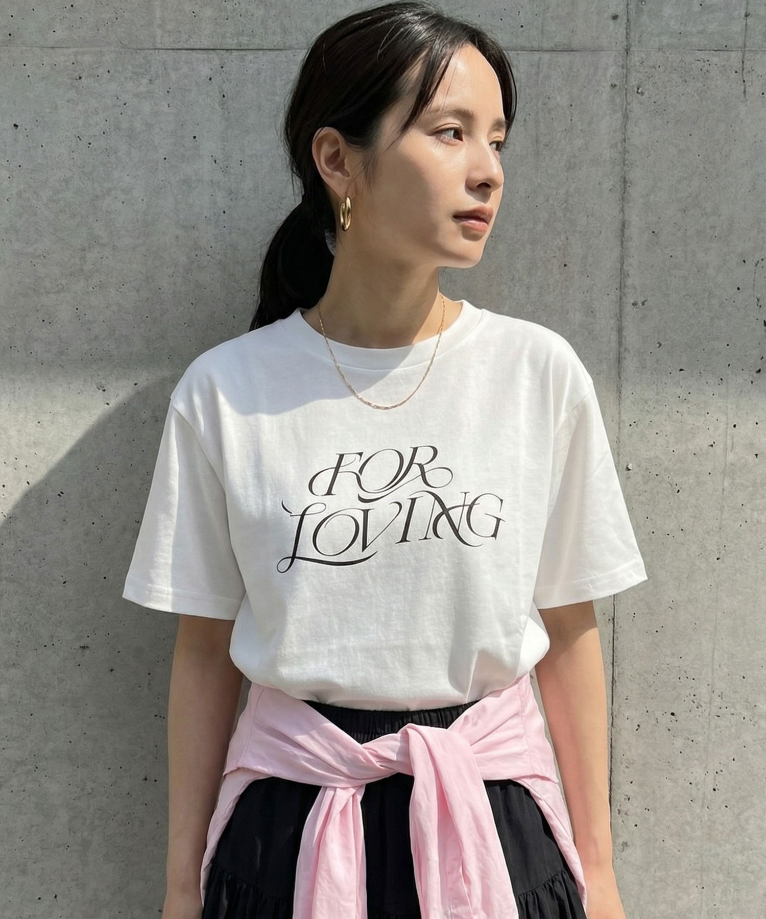 【接触冷感・汗染み防止・UVカット】ロゴTシャツ