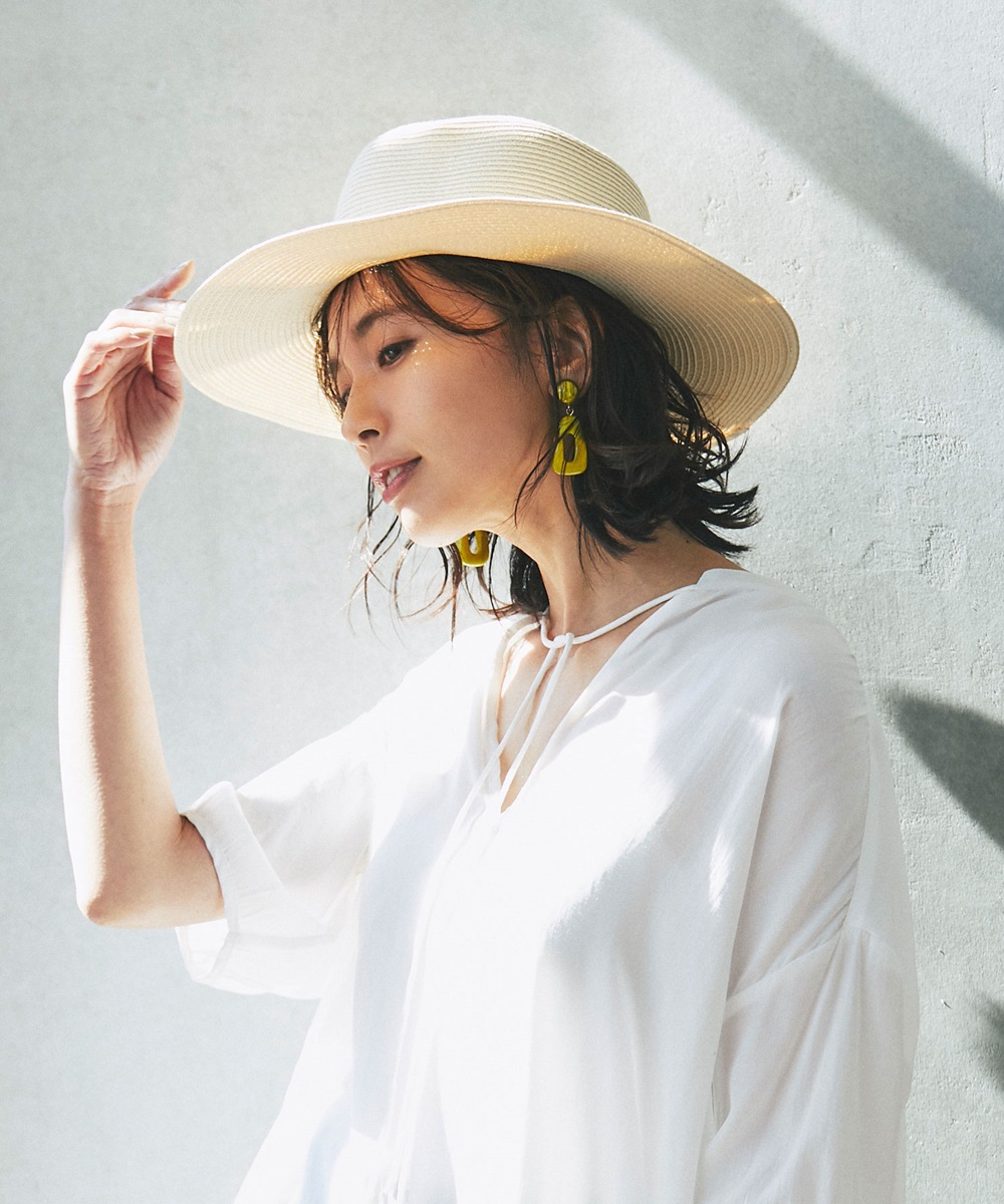 【小林有里さん着用】ウォッシャブルハット《early summer》《scent of spring》※一部店舗のみ入荷
