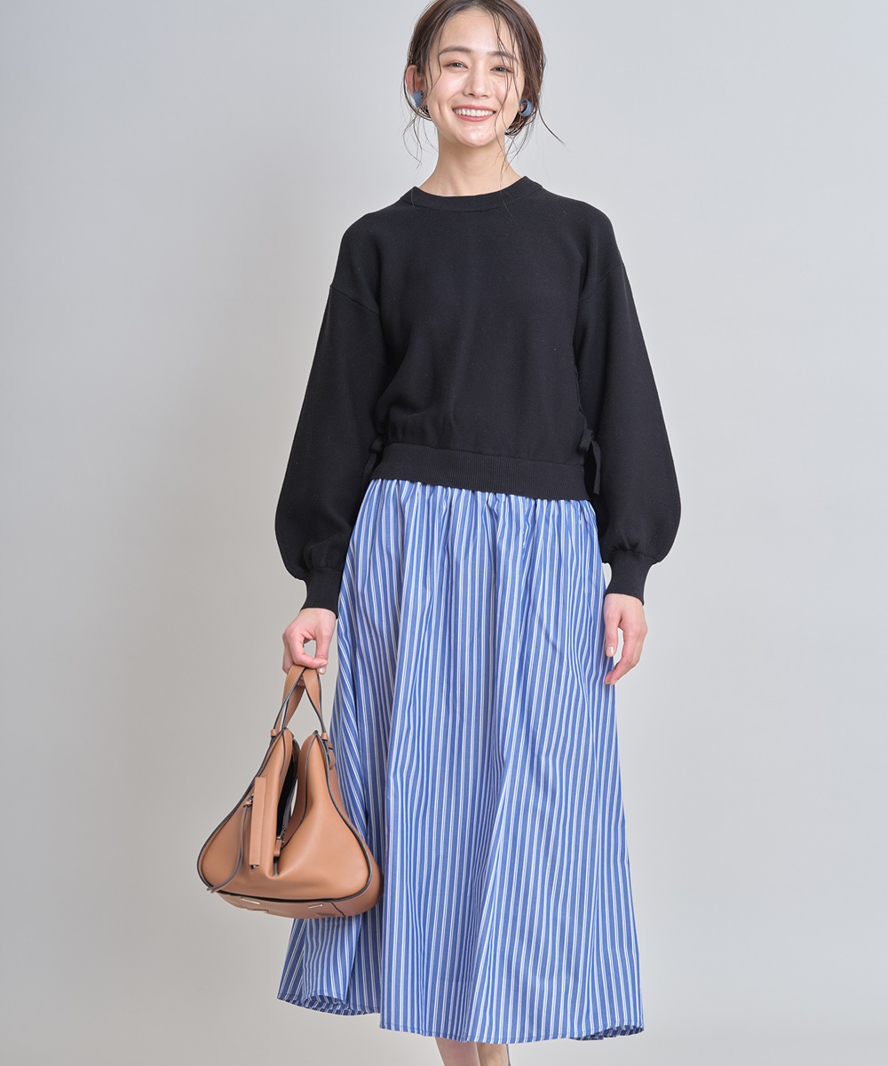 ストライプドッキングワンピース《ネット限定販売》