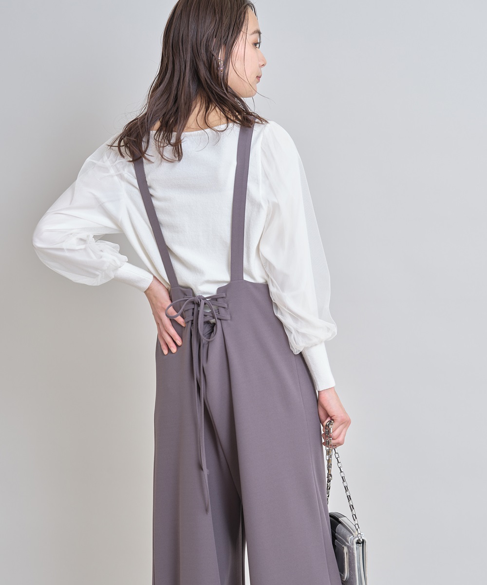 バックレースアップサロペット《一部店舗のみ入荷》