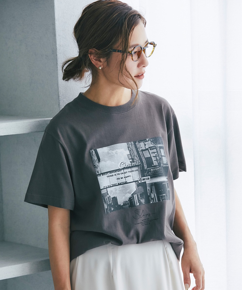 【@sa_youuさん着用】フォトプリントコットンオーバーTシャツ