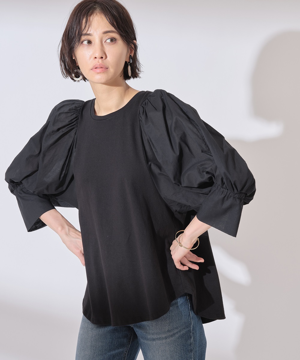 切替スリーブトップス※一部店舗のみ入荷