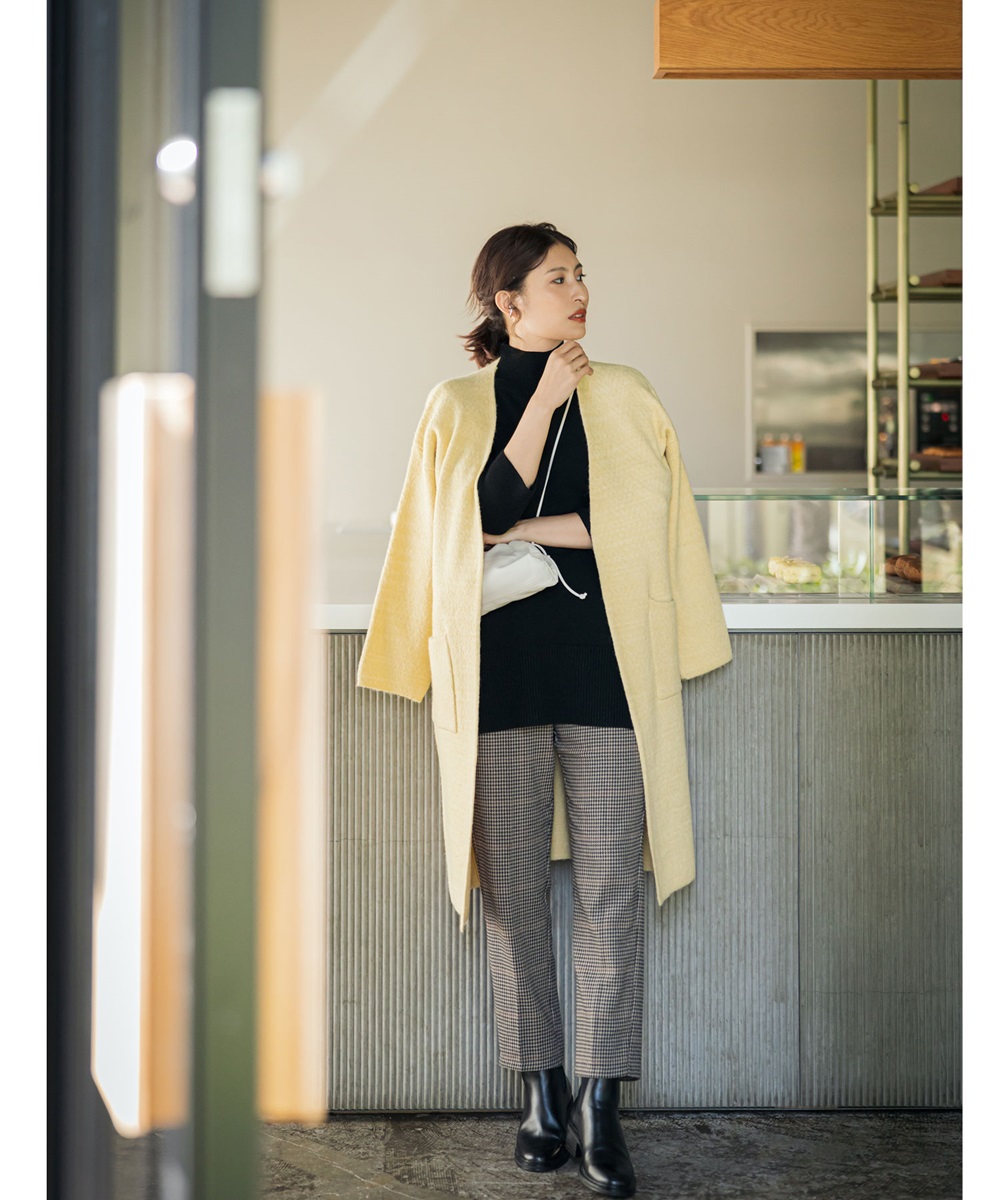 【Ayaさん着用】センタープレステーパードパンツ　※一部店舗のみ入荷