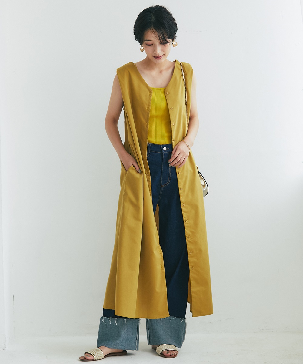 T/Cブロード2WAYノースリタックワンピース※WEB Store限定販売