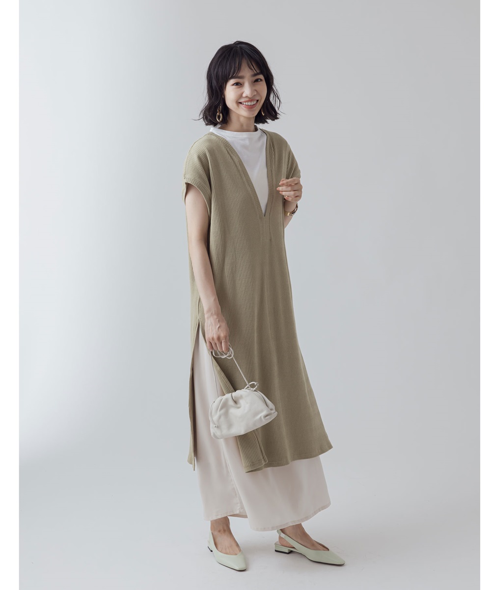 リブスキッパーベストワンピース※一部店舗のみ入荷