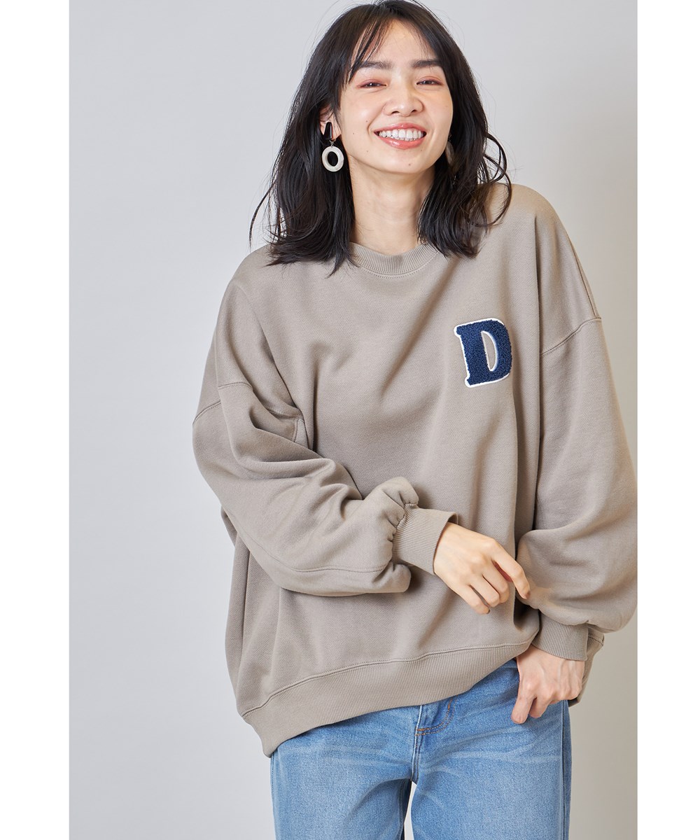 イニシャルさがら刺繍オーバープルオーバー※WEB Store限定販売