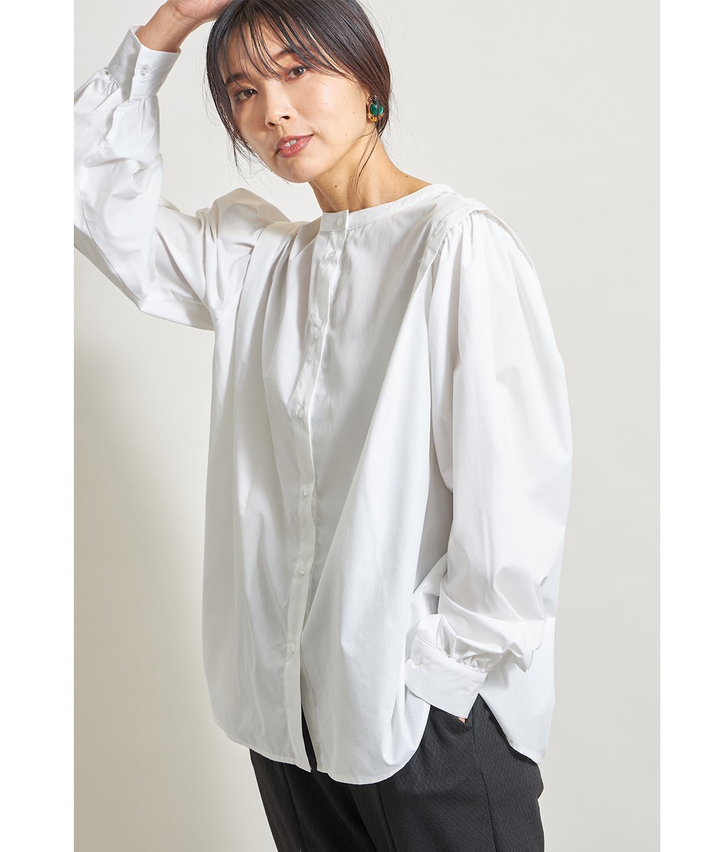 タックショルダーブラウス※WEB Store限定販売