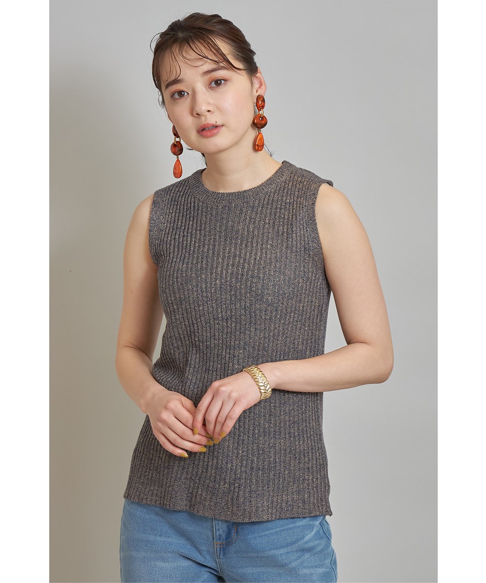 ノースリーブメランジニット※一部店舗のみ入荷
