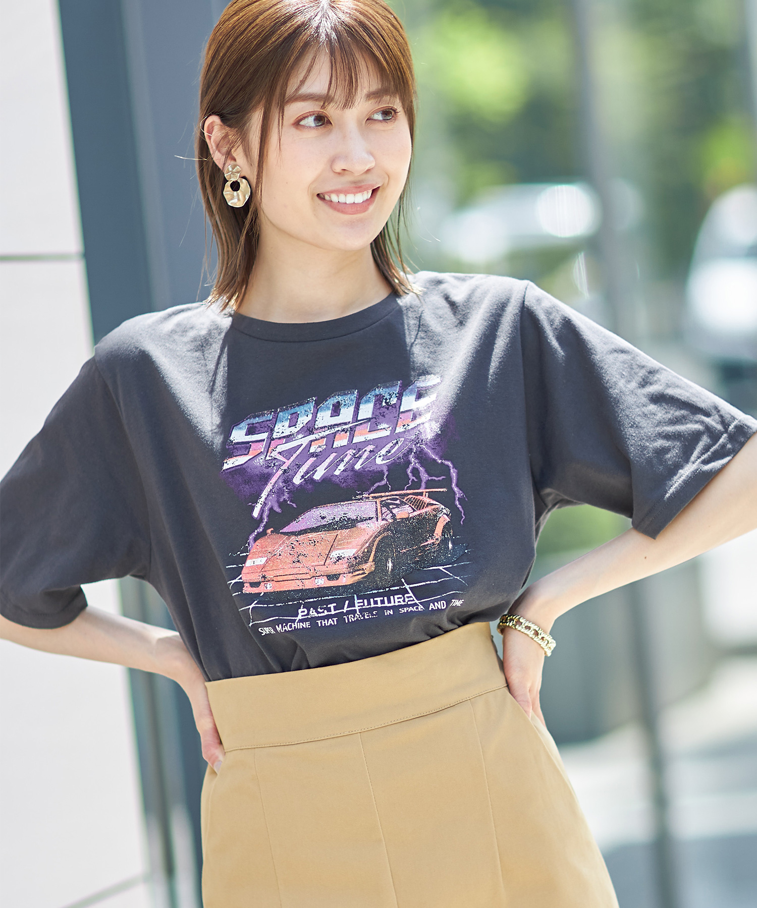 バンドプリント半袖Tシャツ※WEB Store限定販売