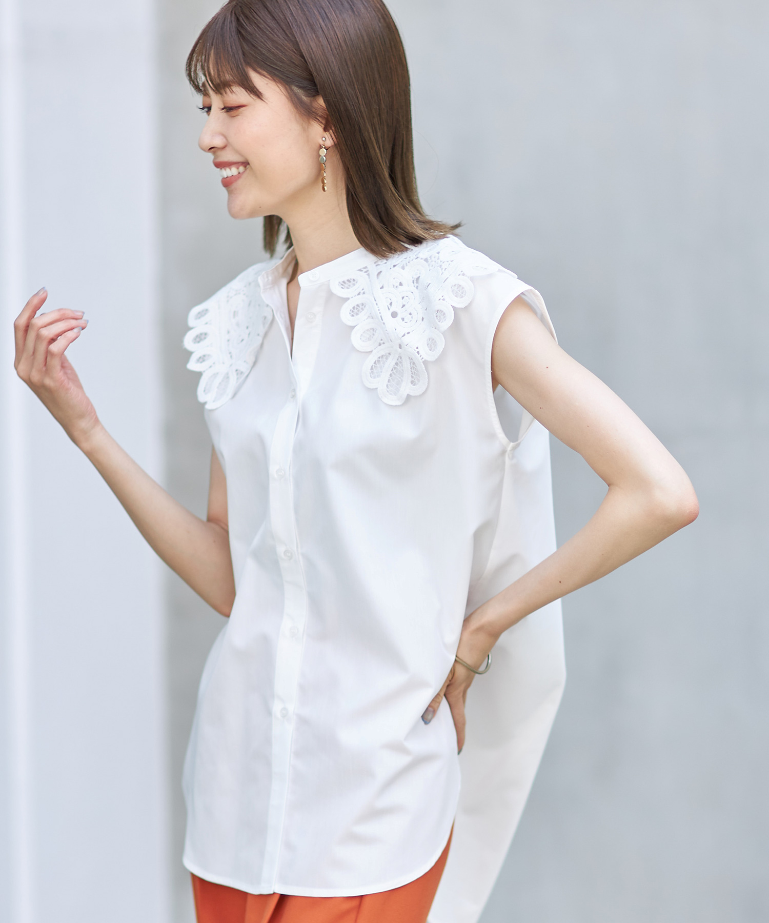 モチーフレースブラウス※WEB Store限定販売