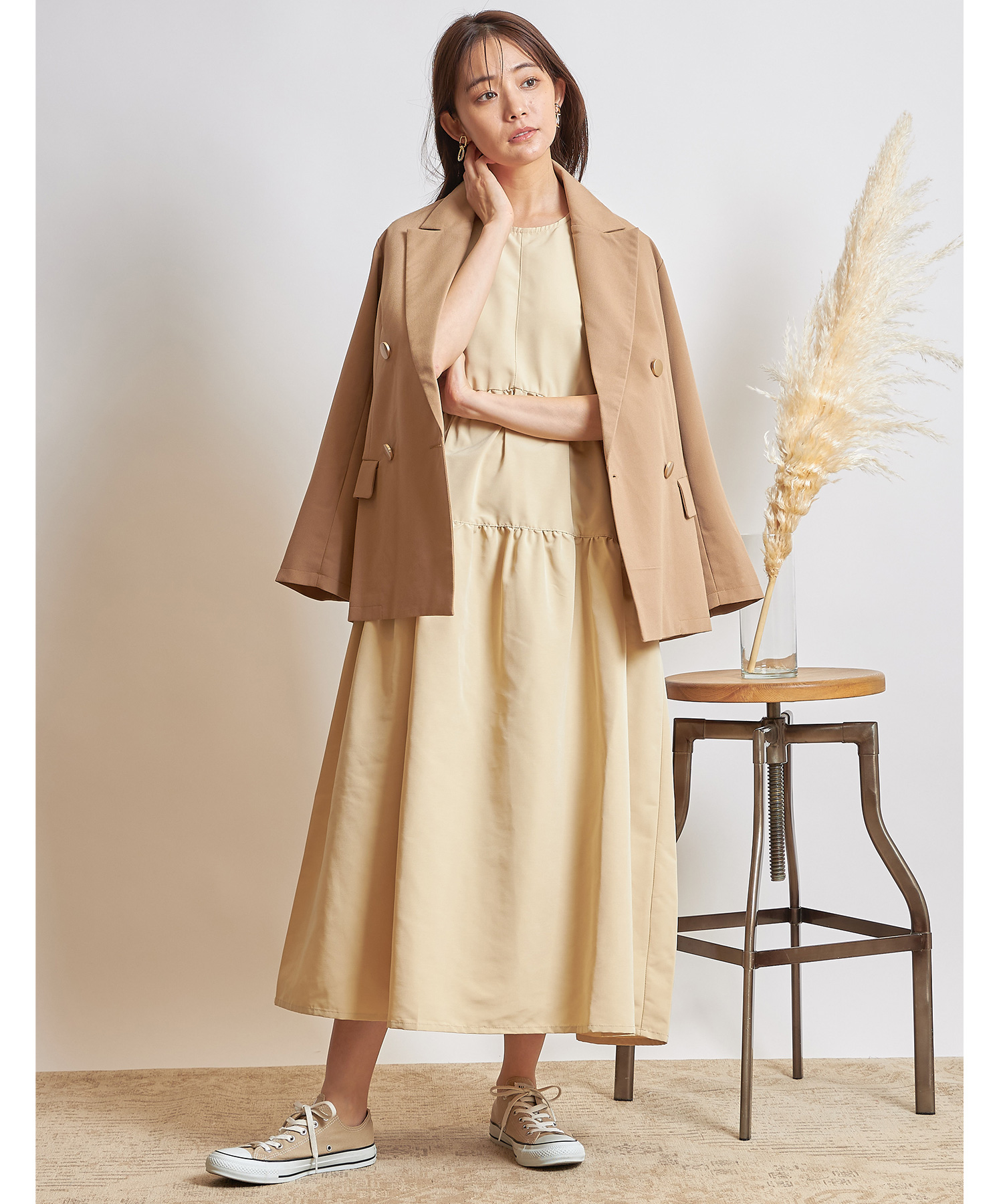 タフタマキシワンピース※一部店舗のみ入荷