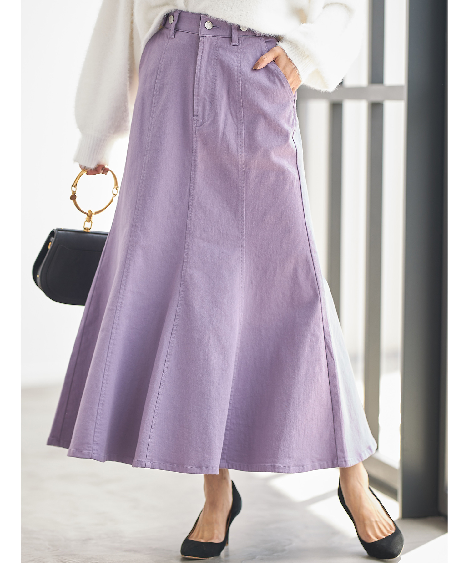 カラーマーメイドスカート※一部店舗のみ入荷＊SALE品につき返品/交換/注文確定後の変更キャンセル不可＊