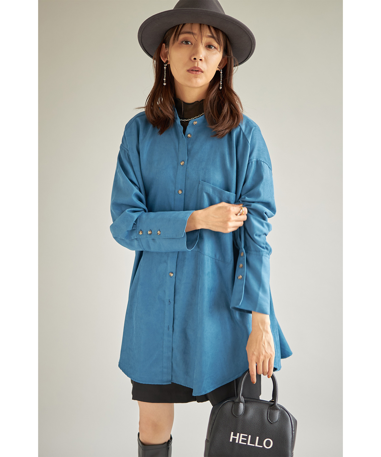 【WEB限定】ロングカフスバックタックシャツ