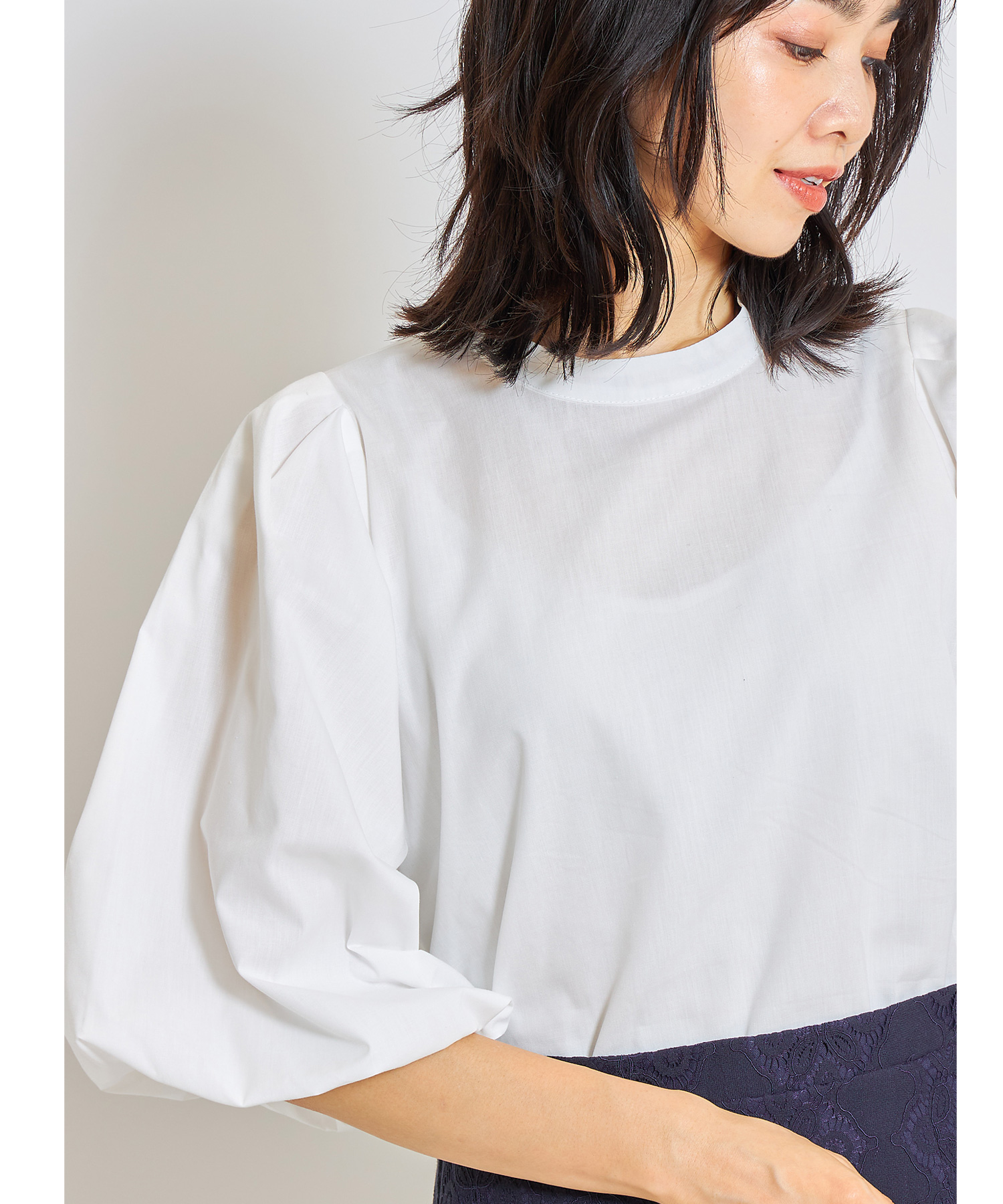 バルーンボリュームチュールブラウス※WEB Store限定販売