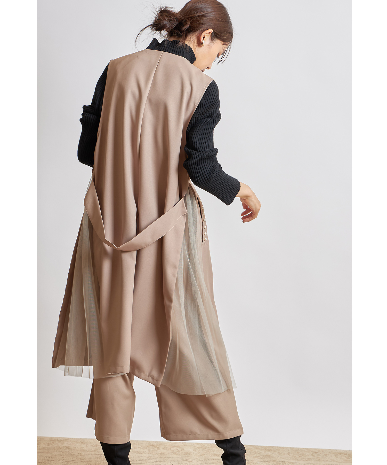 【WEB限定】サイドチュールパーツ付きジャケット