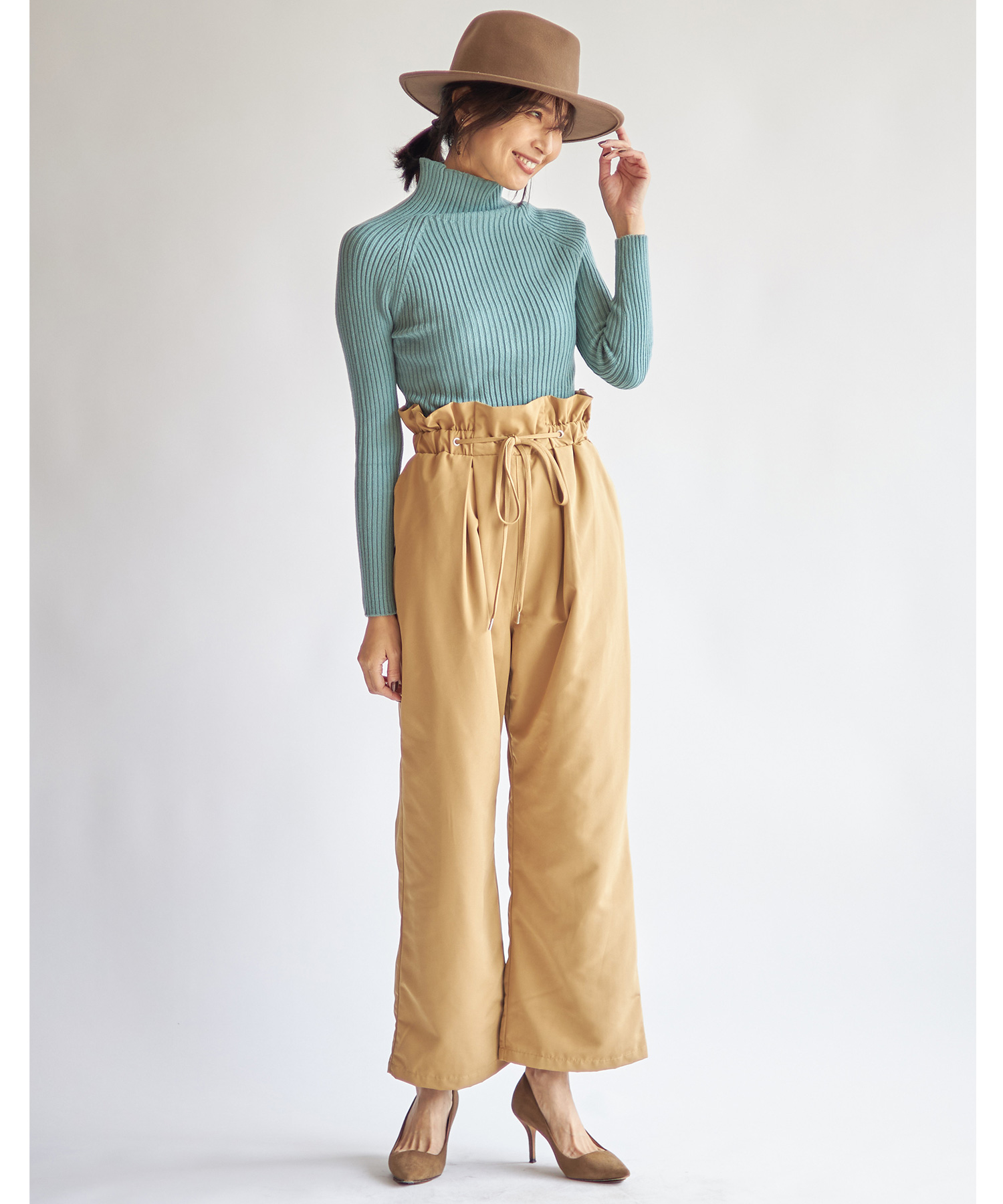グログランリボンワイドパンツ※一部店舗のみ入荷