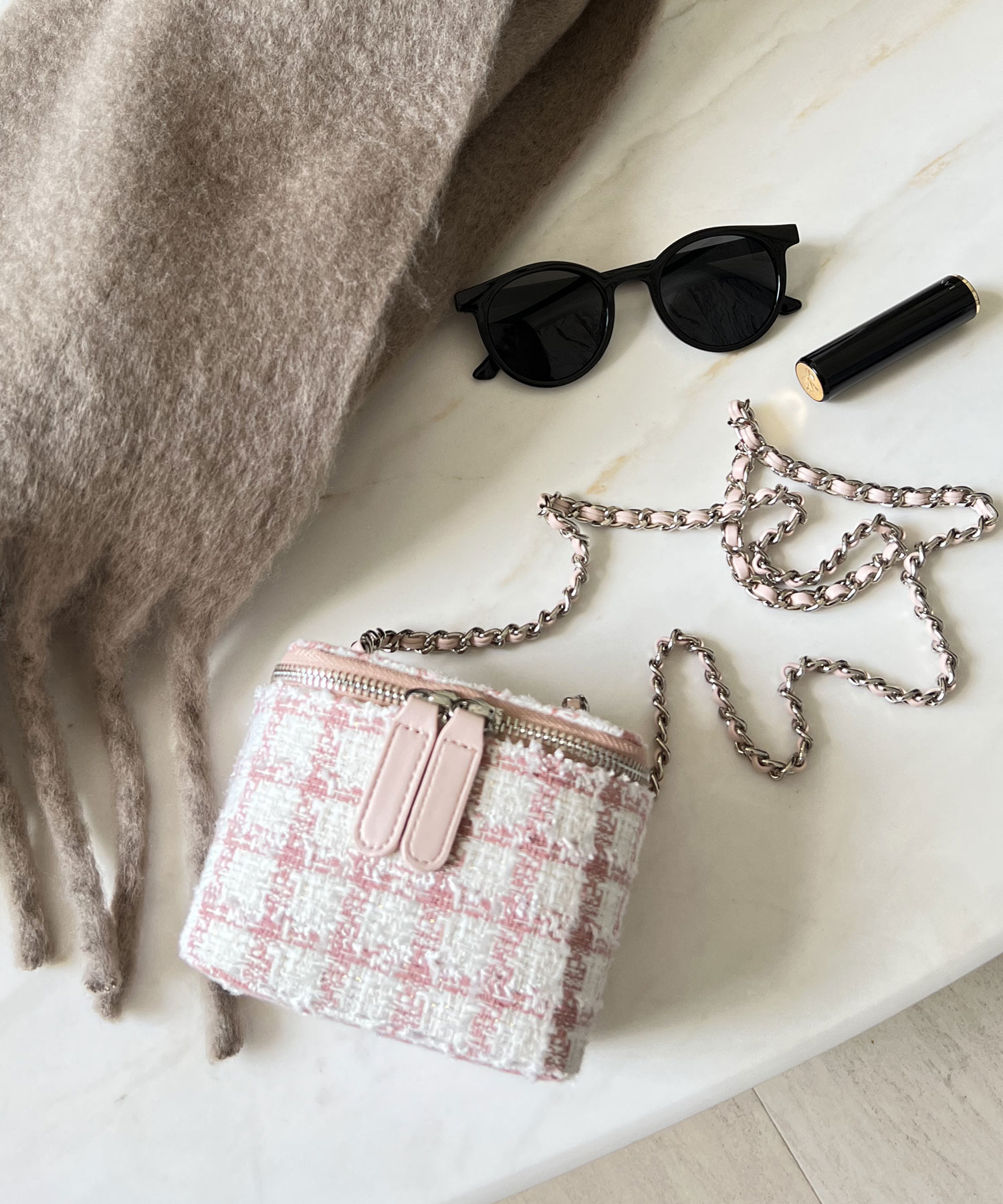 【石井亜美さん着用】ツィードバニティミニバッグ※一部店舗のみ入荷