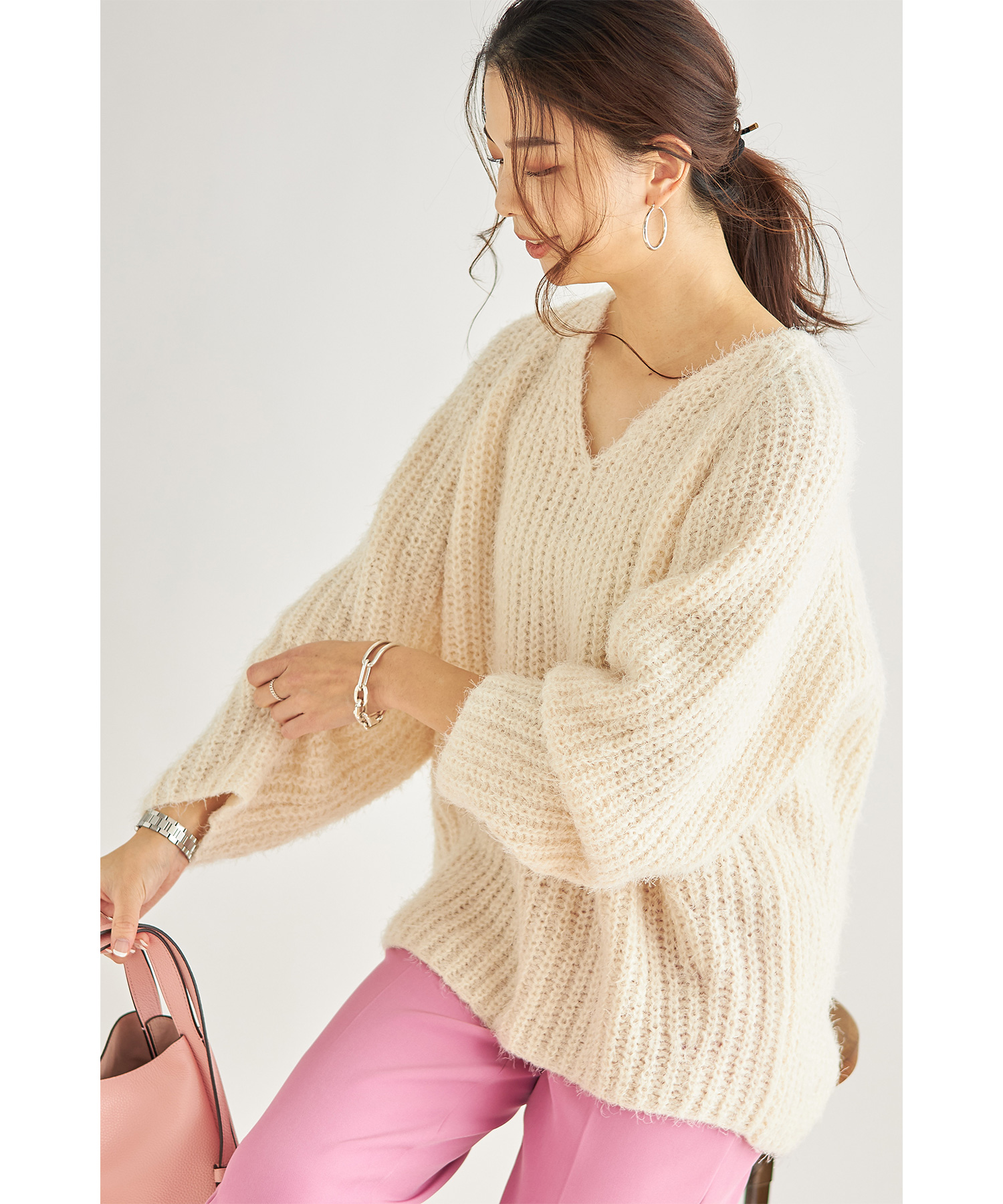【WEB限定】前後２WAYフェザーミックスプルオーバー