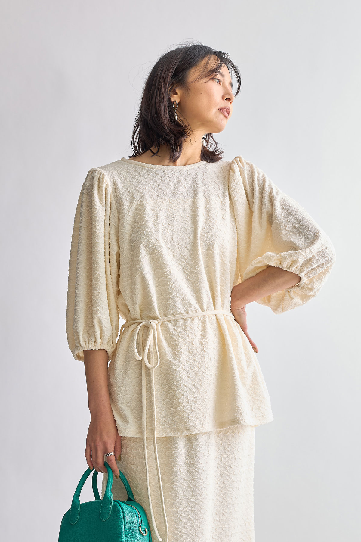 【WEB限定】ふくれJQカットチュニック